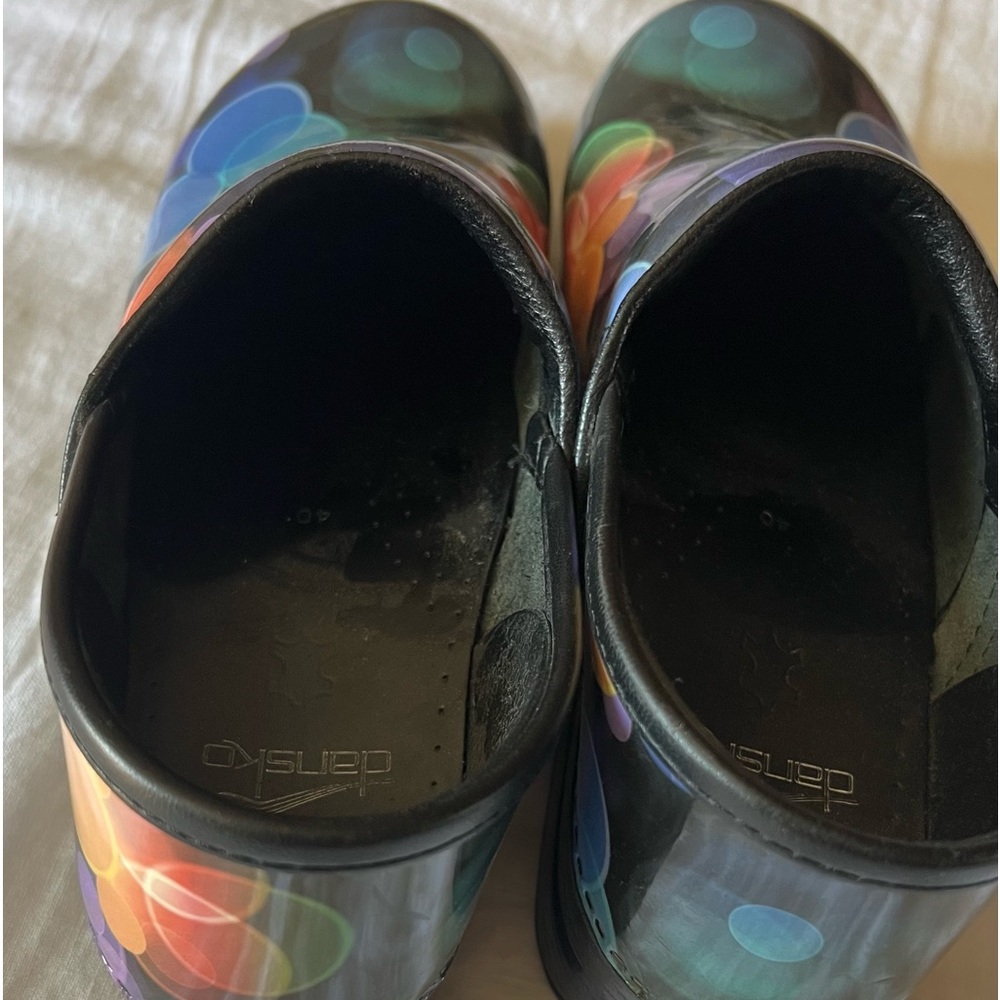 Dansko multi colored clogs size 40